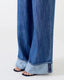 Jeans Roll Wide Leg Denim