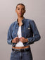 Easy Cropped Denim Jacket Tinted