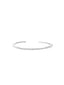 Zirconia Bangle Bracelet Silver