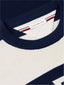 Waffle Cotton Graphic Crew Neck