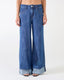 Jeans Roll Wide Leg Denim
