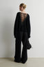 Brook Knit Lace O-Neck