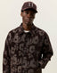 Flower Velour Overshirt