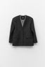Wool Blazer Grigio Scuro