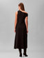 Crepe One Shoulder Dress