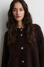 Andrea Knit Rib LS Cardigan