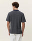 Knitted stripe polo