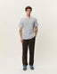 Knitted Stripe Polo