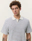 Knitted Stripe Polo
