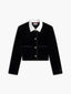 CONTRAST VELVET BAND JACKET