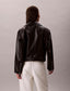 Faux Leather Moto Jacket W/Belt