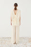 Twist Back Top Bianco Panna