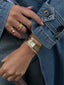 Zirconia Bangle Bracelet Silver