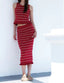 Taliana Rib Stripe Skirt