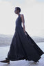 Halterneck Maxi Dress Nero