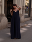 Flowy Maxi Dress Blu Navy
