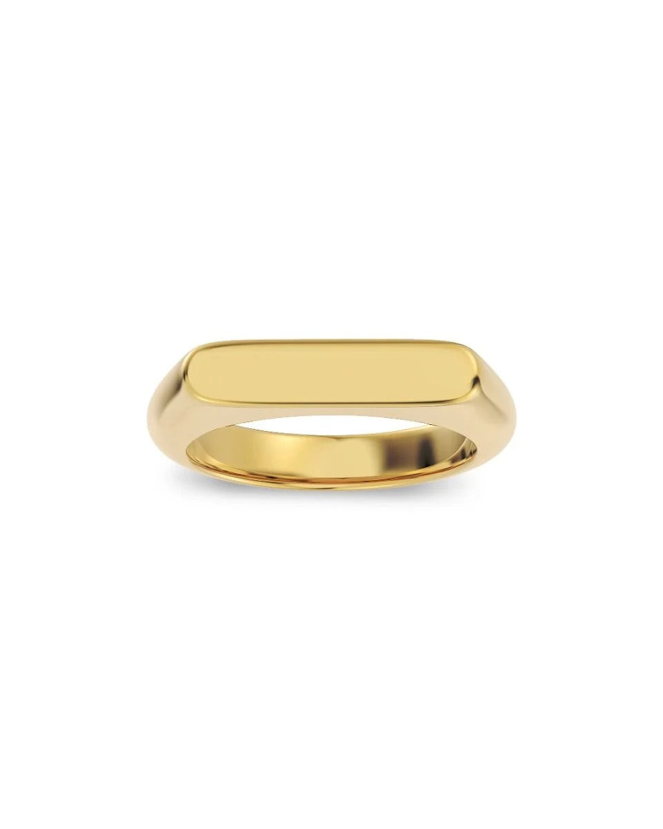 Charlie Custom Rings Charlie Signet Ring Gold – Urban Pioneers Concept Store