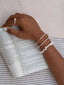 Zirconia Bangle Bracelet Silver