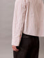 Yd stripe Boxy Cropped Shirt