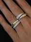 Thin Pavé Dome Ring Silver