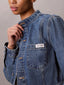 Easy Cropped Denim Jacket Tinted