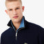 Zip-Up High Neck Interlock Sweatshirt