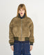 Bomber Effe Velvet Digital Print Rinse