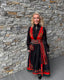 Nordlys Bluse Sort Broderi