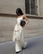 Strapless Top Bianco Panna