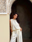 Twist Back Top Bianco Panna