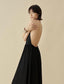 Halterneck Maxi Dress Nero