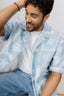 Urban Pioneers Male Loic SS Shirt SS SHIRT LIGHT DENIM AOP