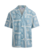 Urban Pioneers Male Loic SS Shirt SS SHIRT LIGHT DENIM AOP