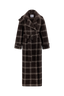 Urban Pioneers Female Nora Trenchcoat COAT BLACK COFFEE CHECK