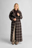 Urban Pioneers Female Nora Trenchcoat COAT BLACK COFFEE CHECK