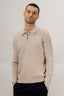 Urban Pioneers Male Phillip Half-zip SWEATER LIGHT SAND