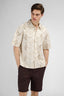 Urban Pioneers Male Ricci SS Shirt SS SHIRT LIGHT SAND AOP