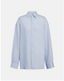 Loose-Fit Striped Viscose Shirt