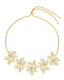 Wildflower Necklace Offwhite Gold