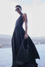 Halterneck Maxi Dress Nero