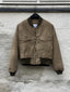 Bomber Effe Velvet Digital Print Rinse