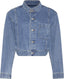 Easy Cropped Denim Jacket Tinted