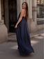 Flowy Maxi Dress Blu Navy