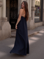 Flowy Maxi Dress Blu Navy