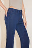 Deep Blue Flared Jeans