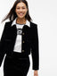 CONTRAST VELVET BAND JACKET