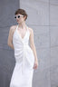Halterneck Dress Bianco Panna