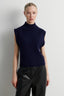 Longo Knit T-Neck Vest