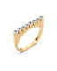 Twiggy Ring CZ Gold