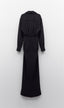 Long Button Dress Nero